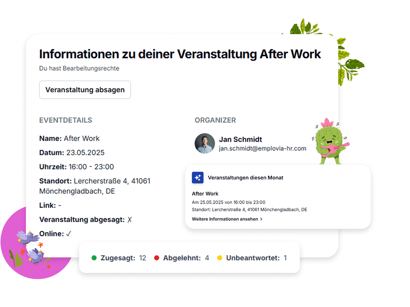Team-Events und Veranstaltungen